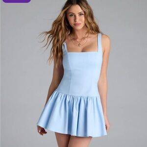 Light Blue Sleeveless Dress